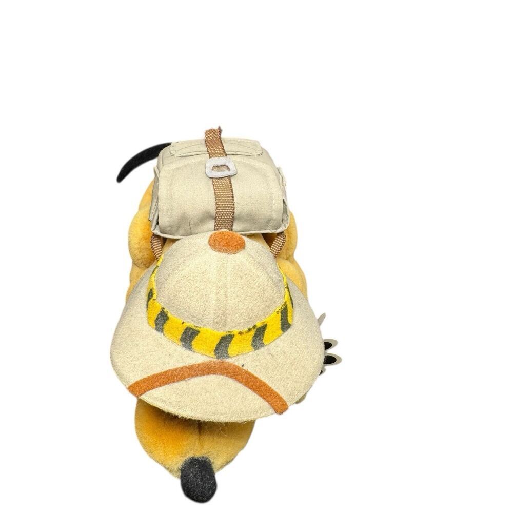 Disneyland Mouseketoys Safari Pluto Plush Stuffed Toy Animal Kingdom Backpack - Picture 2 of 10